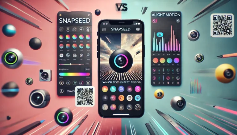 Snapseed QR Code vs Alight Motion